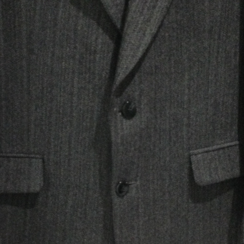 100% Pure Virgin Vintage Wool Gray Sport Coat - Picture 4 of 6